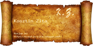 Kosztin Zita névjegykártya